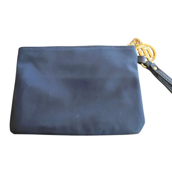 Tommy Hilfiger Novelty Navy Blue Snowflake Zip Wristlet - Picture 3 of 6